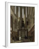 Tomb of Michiel De Ruyter in the Nieuwe Kerk, Amsterdam-Emanuel de Witte-Framed Art Print