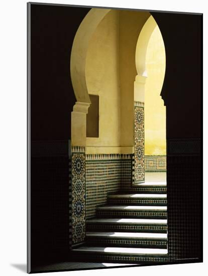 Tomb of Moulay Ismail, Meknes, Unesco World Heritage Site, Morocco, North Africa, Africa-Bruno Morandi-Mounted Photographic Print