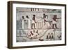 Tomb of Nakht, Detail of a Fresco Depicting Some Agricultural Activities-null-Framed Giclee Print