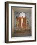 Tomb of Ramses I, Mural Painting of Ram-Head God, Osiris and Snake-Goddess Nesert-null-Framed Giclee Print