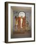 Tomb of Ramses I, Mural Painting of Ram-Head God, Osiris and Snake-Goddess Nesert-null-Framed Giclee Print