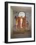 Tomb of Ramses I, Mural Painting of Ram-Head God, Osiris and Snake-Goddess Nesert-null-Framed Giclee Print