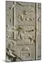 Tomb of Ramses II, Relief of Hieroglyphics Illustrating Litany of Ra from 19th Dynasty-null-Mounted Giclee Print