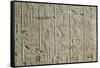 Tomb of Ramses II, Relief of Hieroglyphics Illustrating Litany of Ra from 19th Dynasty-null-Framed Stretched Canvas