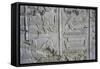 Tomb of Ramses II, Relief of Hieroglyphics Illustrating Litany of Ra from 19th Dynasty-null-Framed Stretched Canvas