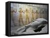 Tomb of Ramses VI, Mural Paintings and Fragmented Sarcophagus in Burial Chamber from 20th Dynasty-null-Framed Stretched Canvas