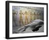 Tomb of Ramses VI, Mural Paintings and Fragmented Sarcophagus in Burial Chamber from 20th Dynasty-null-Framed Giclee Print