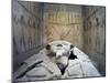 Tomb of Ramses VI, Mural Paintings and Fragmented Sarcophagus in Burial Chamber from 20th Dynasty-null-Mounted Giclee Print