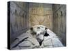 Tomb of Ramses VI, Mural Paintings and Fragmented Sarcophagus in Burial Chamber from 20th Dynasty-null-Stretched Canvas