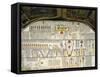 Tomb of Ramses VI, Mural Paintings of Ra in Solar Bark-null-Framed Stretched Canvas