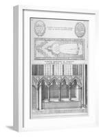 Tomb of Sir Ralph De Hengham in Old St Paul's Cathedral, City of London, 1656-Wenceslaus Hollar-Framed Giclee Print