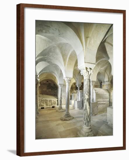 Tomb of St Telchilda and in Background Tomb of Bishop Agilberto-null-Framed Giclee Print