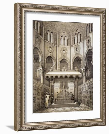 Tomb of Sultan Qalaum (14th Century) in Cairo-Emile Prisse d'Avennes-Framed Giclee Print