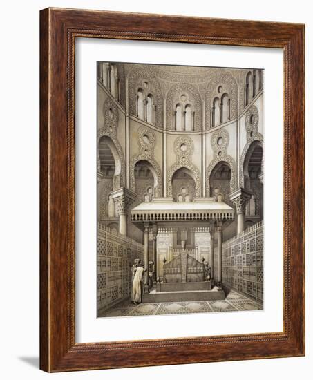 Tomb of Sultan Qalaum (14th Century) in Cairo-Emile Prisse d'Avennes-Framed Giclee Print