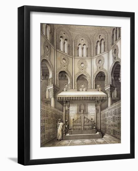 Tomb of Sultan Qalaum (14th Century) in Cairo-Emile Prisse d'Avennes-Framed Giclee Print