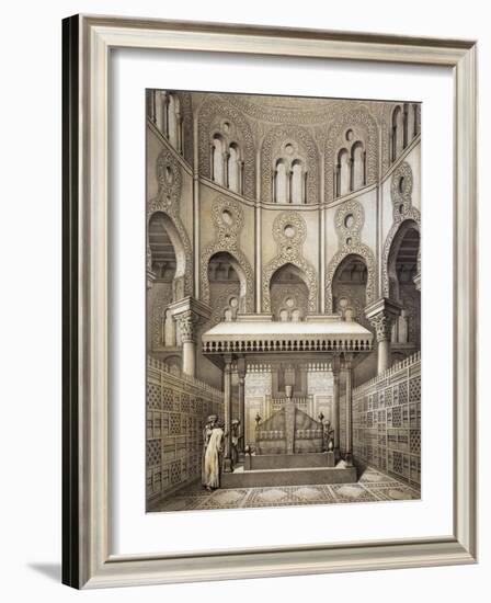 Tomb of Sultan Qalaum (14th Century) in Cairo-Emile Prisse d'Avennes-Framed Giclee Print