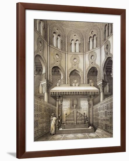 Tomb of Sultan Qalaum (14th Century) in Cairo-Emile Prisse d'Avennes-Framed Giclee Print