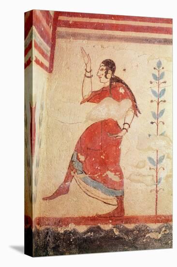 Tomb of the Acrobats, Detail of a Dancer-Etruscan-Stretched Canvas