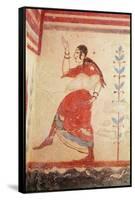 Tomb of the Acrobats, Detail of a Dancer-Etruscan-Framed Stretched Canvas