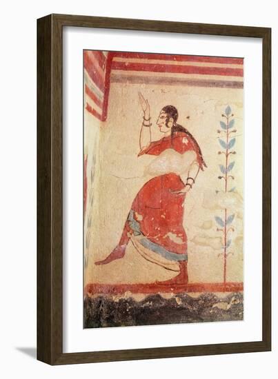 Tomb of the Acrobats, Detail of a Dancer-Etruscan-Framed Giclee Print