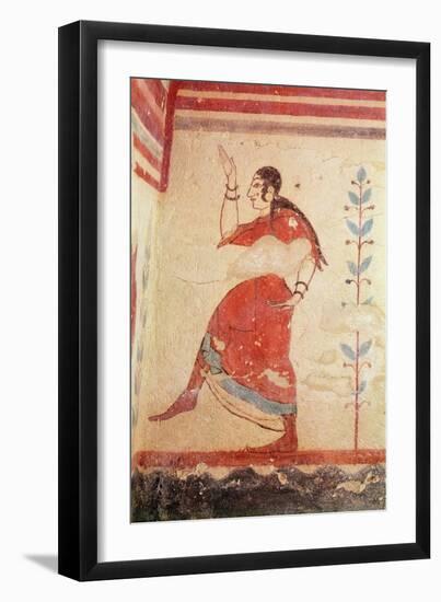Tomb of the Acrobats, Detail of a Dancer-Etruscan-Framed Giclee Print