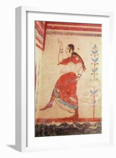 Tomb of the Acrobats, Detail of a Dancer-Etruscan-Framed Giclee Print