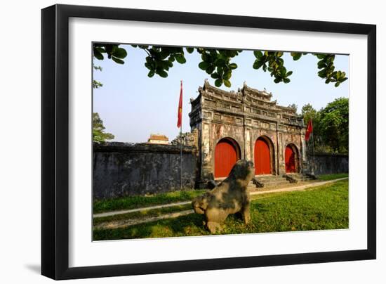 Tomb of the Emperor Minh Mang of Nguyen Dynasty, Sung an Palace, Group of Hue Monuments-Nathalie Cuvelier-Framed Photographic Print