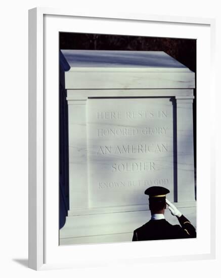 Tomb of the Unknown Soldier, Arlington National Cemetery, Arlington, Virginia, USA-null-Framed Premium Photographic Print