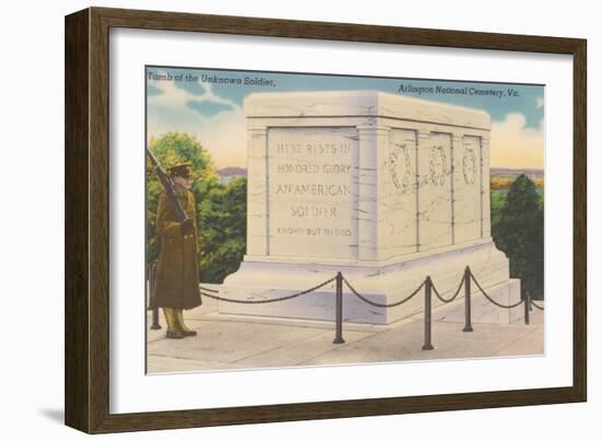 Tomb of the Unknown Soldier, Arlington-null-Framed Art Print