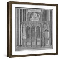 Tomb of Thomas Kemp in Old St Paul's Cathedral, City of London, 1656-Wenceslaus Hollar-Framed Giclee Print