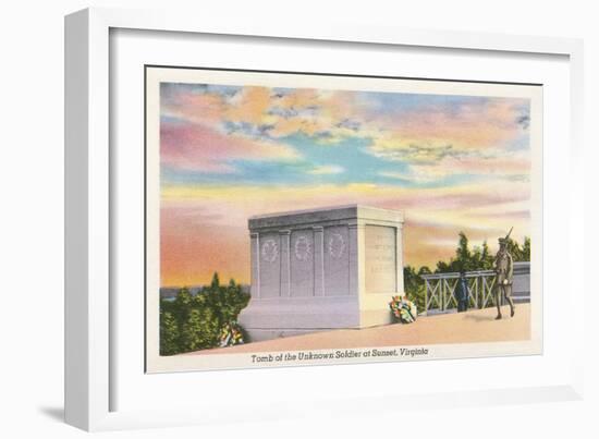 Tomb of Unknown Soldier, Arlington National Cemetery-null-Framed Art Print