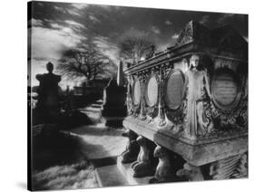 Tomb of William Holland, Kensal Green Cemetery, London, England-Simon Marsden-Stretched Canvas