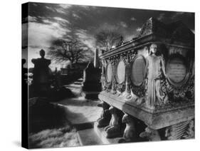 Tomb of William Holland, Kensal Green Cemetery, London, England-Simon Marsden-Stretched Canvas