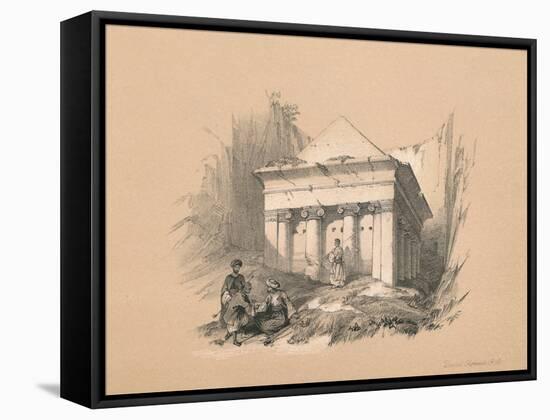 Tomb of Zechariah, 1855-David Roberts-Framed Stretched Canvas