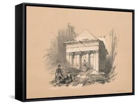 Tomb of Zechariah, 1855-David Roberts-Framed Stretched Canvas