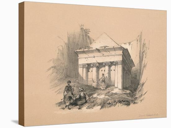 Tomb of Zechariah, 1855-David Roberts-Stretched Canvas