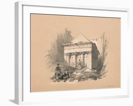 Tomb of Zechariah, 1855-David Roberts-Framed Giclee Print