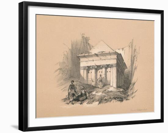 Tomb of Zechariah, 1855-David Roberts-Framed Giclee Print