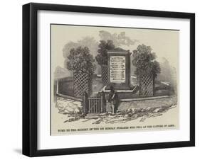 Tomb to the Memory of the 1st Bombay Fusiliers Who Fell at the Capture of Aden-null-Framed Giclee Print