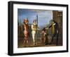 Tombeaux of Maitre Andre, Scene from Commedia Dell'Arte-Claude Gillot-Framed Giclee Print