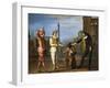 Tombeaux of Maitre Andre, Scene from Commedia Dell'Arte-Claude Gillot-Framed Giclee Print