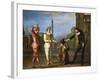 Tombeaux of Maitre Andre, Scene from Commedia Dell'Arte-Claude Gillot-Framed Giclee Print