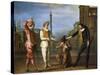 Tombeaux of Maitre Andre, Scene from Commedia Dell'Arte-Claude Gillot-Stretched Canvas