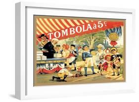 Tombola-Théophile Alexandre Steinlen-Framed Art Print