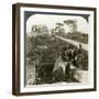 Tombs and Children in Traditional Dress, Appian Way, Rome, Italy-Underwood & Underwood-Framed Photographic Print