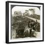 Tombs and Children in Traditional Dress, Appian Way, Rome, Italy-Underwood & Underwood-Framed Photographic Print