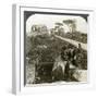 Tombs and Children in Traditional Dress, Appian Way, Rome, Italy-Underwood & Underwood-Framed Photographic Print