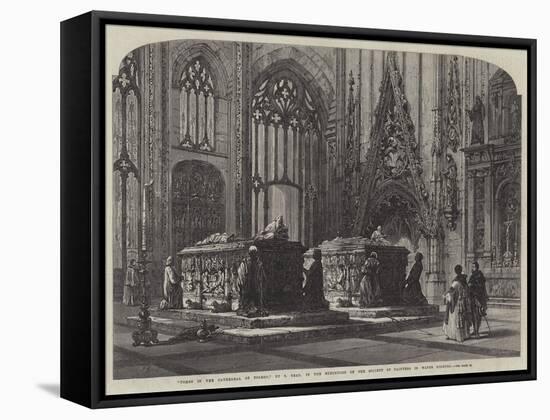 Tombs in the Cathedral of Toledo-Samuel Read-Framed Stretched Canvas