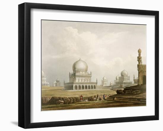 Tombs: Kings of Golconda, 1813, Etched Willis, Engraved Hunt, c.1826-Captain Robert M. Grindlay-Framed Giclee Print