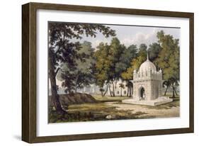 Tombs Near Etaya, from 'A Picturesque Tour Along the Rivers Ganges and Jumna in India'-Charles Ramus Forrest-Framed Giclee Print